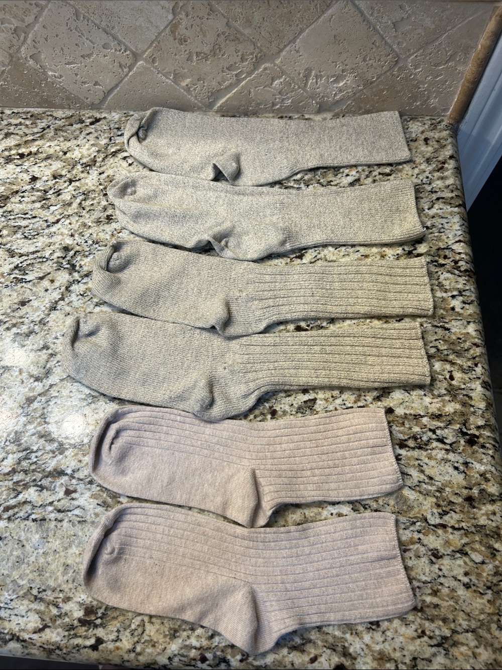 Women’s Crew Socks - Neutral Beige/Tan (6 Pack)